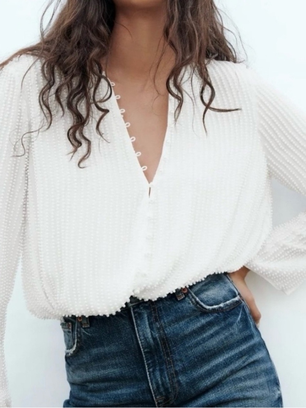 Limited Edition Zara Pearl Top